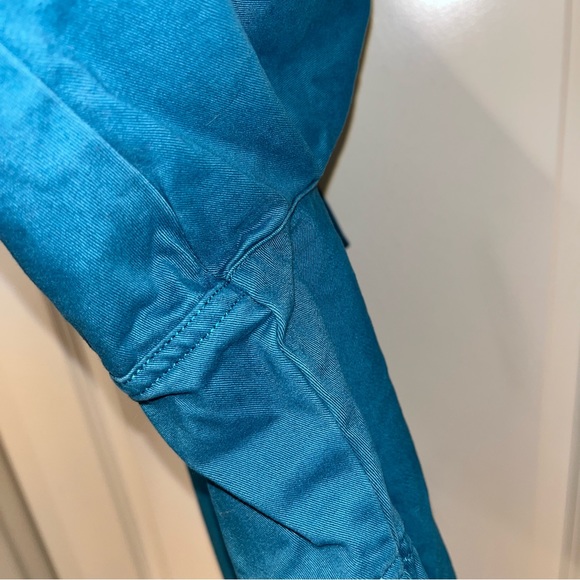 Basic Editions Shorts Womens size 16 Bermuda Cargo green color 100% cotton - Picture 2 of 4